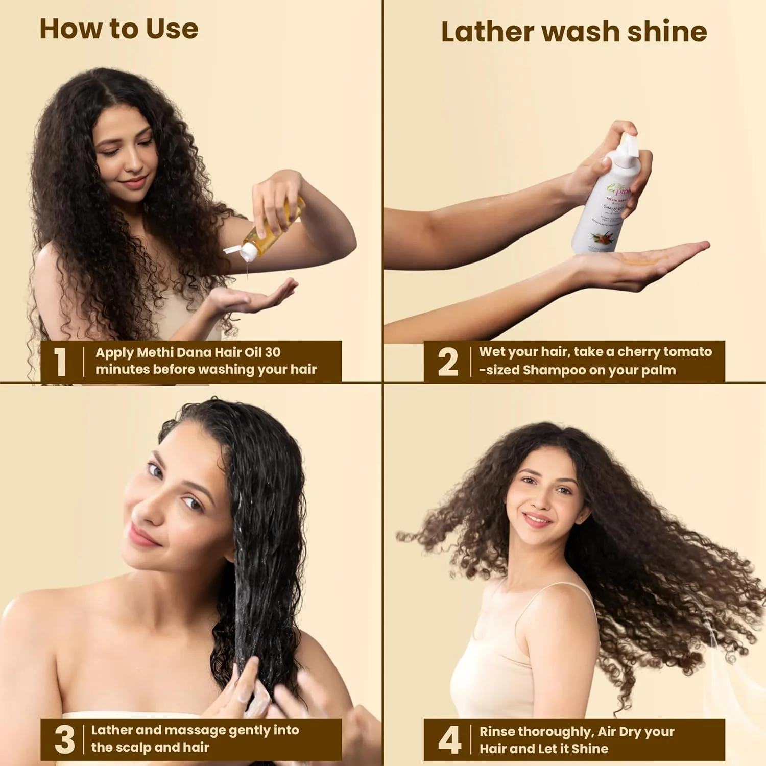 شامپو 8 در 1 La Pink Methi Dana برای کنترل ریزش مو | فرمولاسیون 100% فاقد میکروپلاستیک | مناسب برای انواع مو | 250 میلی لیتر شامپو 8 در 1 La Pink Methi Dana برای کنترل ریزش مو | فرمولاسیون 100% فاقد میکروپلاستیک | مناسب برای انواع مو | 250 میلی لیتر