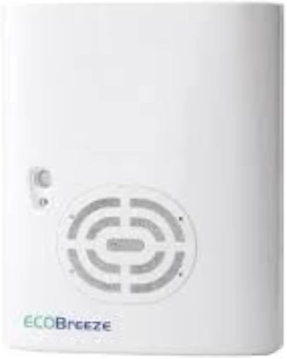 دستگاه تصفیه هوای فوق العاده بی صدا EcoBreeze با فیلتر HEPA واقعی برای آلرژی، گرد و غبار و دود - سیستم فیلتراسیون 3 مرحله ای برای اتاق های بزرگ و مصارف خانگی