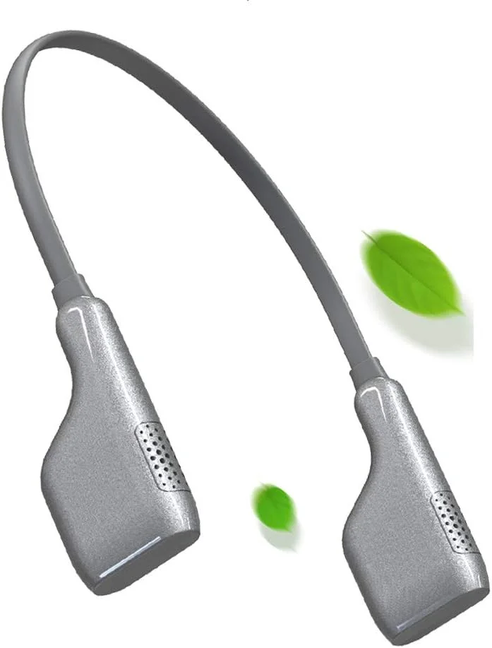 دستگاه تصفیه هوای گردنبندی USB قابل حمل GZDodek، خوشبو کننده هوای شخصی مینی گردنبندی یون منفی بدون تشعشع، خاکستری