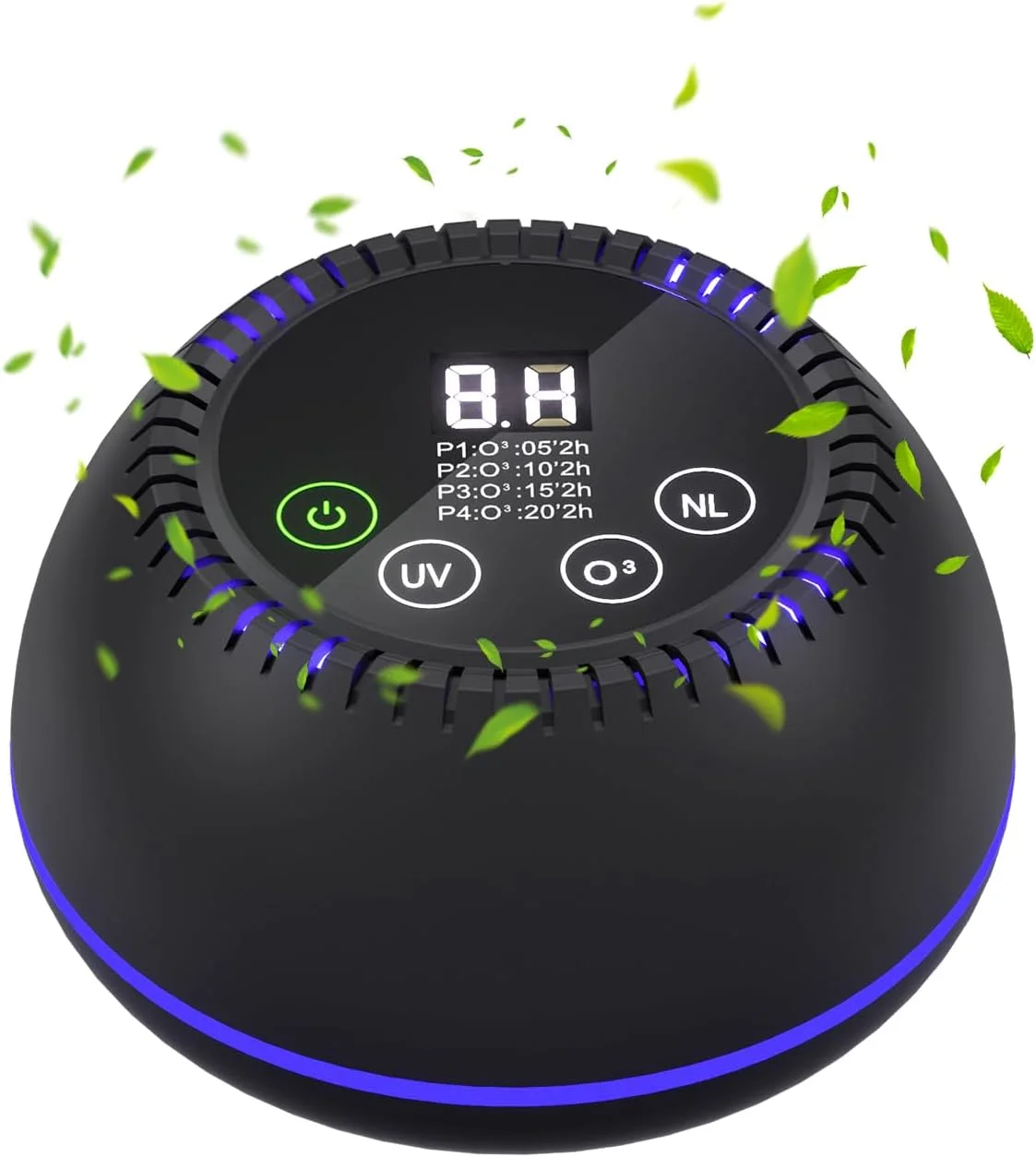 دستگاه ازن Rddmen 3 در 1 برای حذف بو با باتری 10000mAh، تصفیه کننده هوا برای حیوانات خانگی، دود، خانه، کمد، توالت