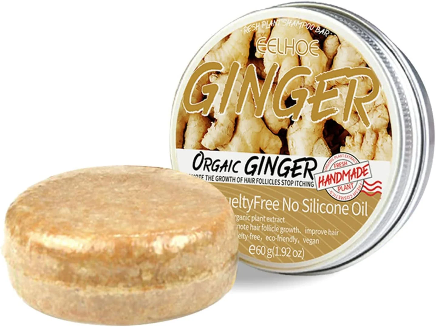 شامپو بار زنجبیلی ضد ریزش مو پپیسکی 60 گرمی، افزایش تغذیه مو، تقویت ریشه مو و رشد مو شامپو بار زنجبیلی ضد ریزش مو پپیسکی 60 گرمی، افزایش تغذیه مو، تقویت ریشه مو و رشد مو