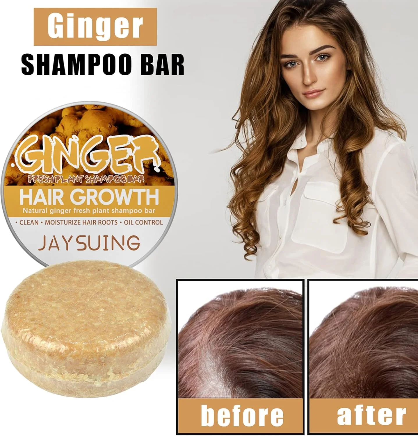 شامپو زنجبیلی بار 2 عددی | شامپو بار زنجبیلی طبیعی ارگانیک - ضد ریزش مو، کاهش ریزش مو، ترمیم موهای آسیب دیده برای آقایان و بانوان شامپو زنجبیلی بار 2 عددی | شامپو بار زنجبیلی طبیعی ارگانیک - ضد ریزش مو، کاهش ریزش مو، ترمیم موهای آسیب دیده برای آقایان و بانوان