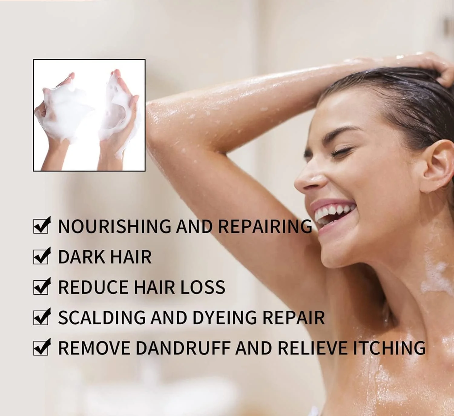 شامپو بار معکوس کننده خاکستری ارگانیک، شامپو بار تیره کننده مو، نرم کننده و اسانس ترمیم کننده طبیعی ارگانیک، شامپو بار جامد معکوس کننده خاکستری ارگانیک، ضد ریزش مو، مناسب برای آقایان و بانوان (1 عدد)