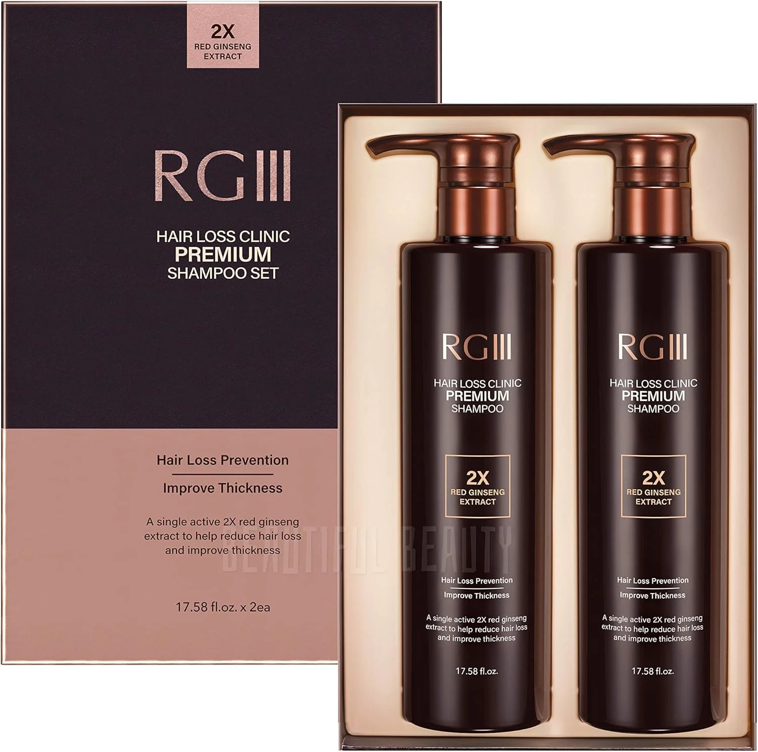 (یک بطری) - شامپو کلینیک ضد ریزش مو RG3 RGIII PREMIUM (یک بطری)