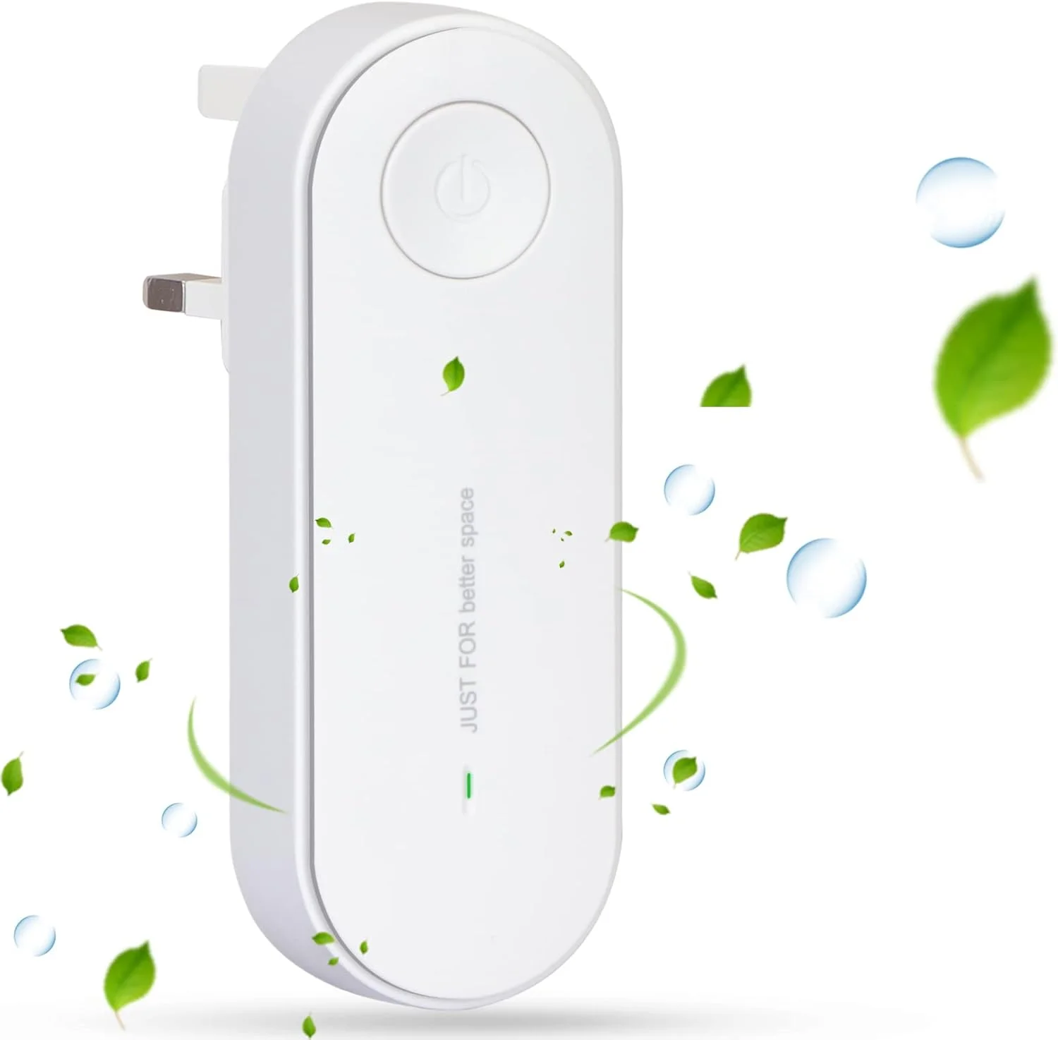 دستگاه تصفیه هوا پلاگین یون منفی FYY، مینی ژنراتور یون منفی قابل حمل برای خانه، از بین برنده بو، آلاینده ها، دود، مناسب برای اتاق خواب، توالت، اتاق نشیمن، حمام، کمد، اتاق حیوانات خانگی - سفید