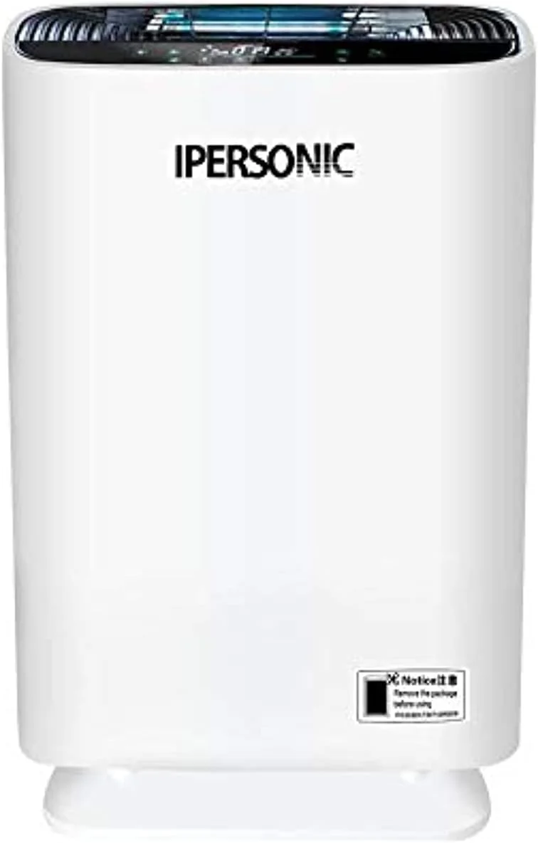 دستگاه تصفیه هوا آیپرسونیک مدل Crane Tower با فیلتر HEPA واقعی، نور UV ضد میکروب، پوشش 660 فوت مربع، عملکرد تایمر، حالت خواب، سفید