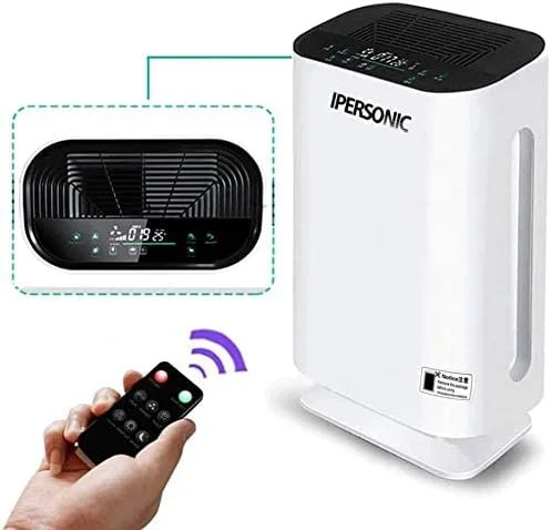 دستگاه تصفیه هوا آیپرسونیک مدل Crane Tower با فیلتر HEPA واقعی، نور UV ضد میکروب، پوشش 660 فوت مربع، عملکرد تایمر، حالت خواب، سفید