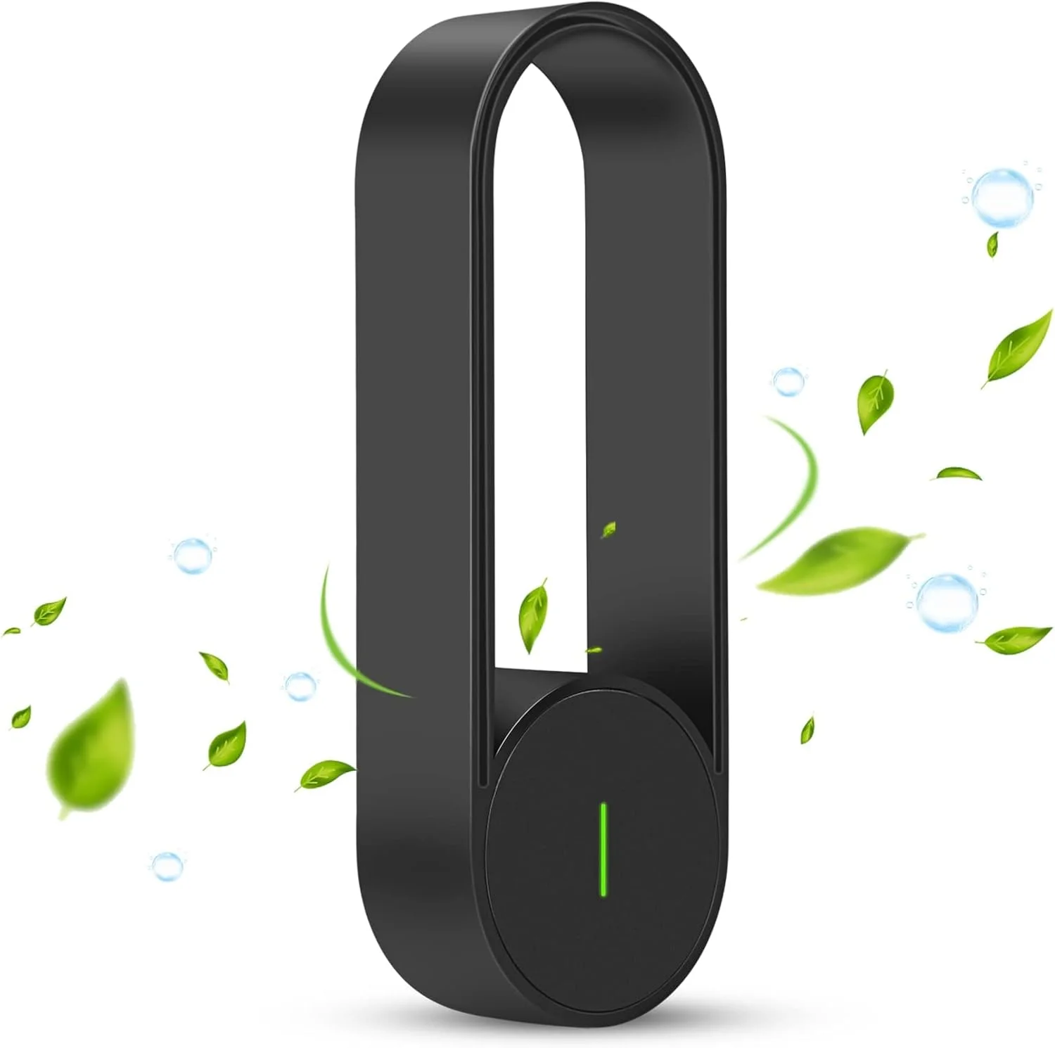 تصفیه کننده هوای کوچک SYOSI، تصفیه کننده هوای یون منفی قابل حمل شخصی، تصفیه کننده هوای کوچک USB برای ماشین، اتاق خواب، خانه، دفتر - مشکی