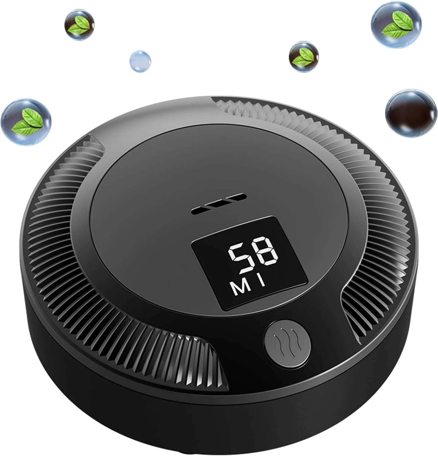 دستگاه تصفیه هوا یخچال قابل شارژ NALACAL، سیستم تصفیه ازن، طراحی صفحه نمایش، 3 سرعت، مینی خوشبو کننده قابل حمل یخچال برای ماشین، اتاق خواب، جا کفشی، یخچال