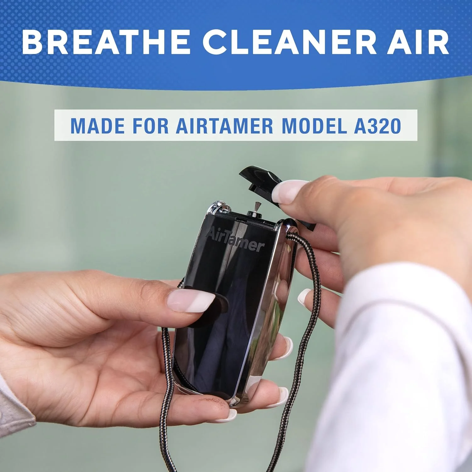 روکش های جایگزین فرستنده یون منفی تصفیه کننده هوای شخصی پیشرفته ایرتیمر - ساخته شده برای مدل A320 ایرتیمر (مشکی)