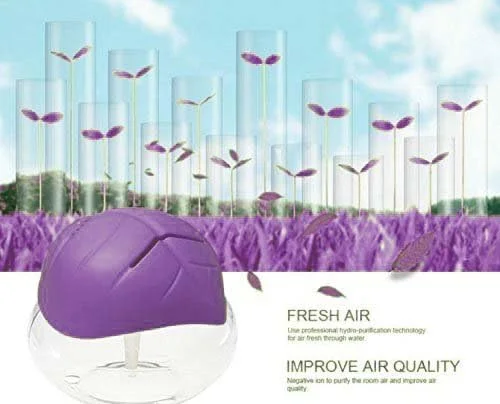 دستگاه تصفیه هوا، مرطوب کننده، پخش کننده رایحه و خوشبو کننده هوا برقی مناسب اتاق، خانه و دفتر کار - بنفش