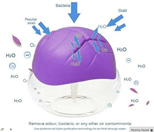 دستگاه تصفیه هوا، مرطوب کننده، پخش کننده رایحه و خوشبو کننده هوا برقی مناسب اتاق، خانه و دفتر کار - بنفش