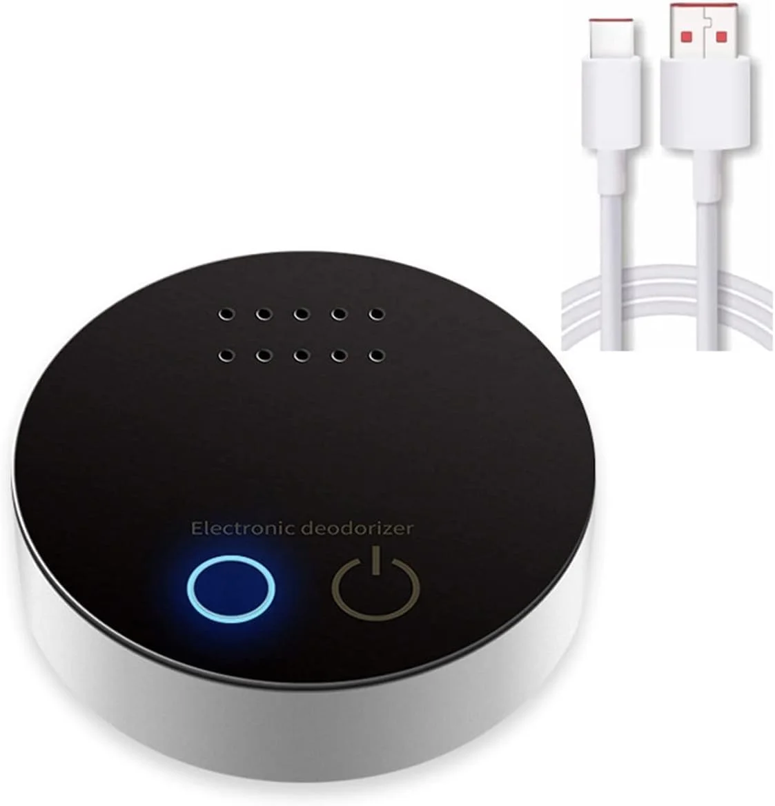 مینی تصفیه کننده هوا و بوگیر یخچال قابل حمل - پاک کننده USB قابل شارژ - از بین برنده 99.97٪ گرد و غبار، بوها و مواد آلرژی زا - ایده آل برای اتومبیل، دفتر، مدرسه، یخچال، جا کفشی و توالت مینی تصفیه کننده هوا و بوگیر یخچال قابل حمل - پاک کننده USB قابل شارژ - از بین برنده 99.97٪ گرد و غبار، بوها و مواد آلرژی زا - ایده آل برای اتومبیل، دفتر، مدرسه، یخچال، جا کفشی و توالت