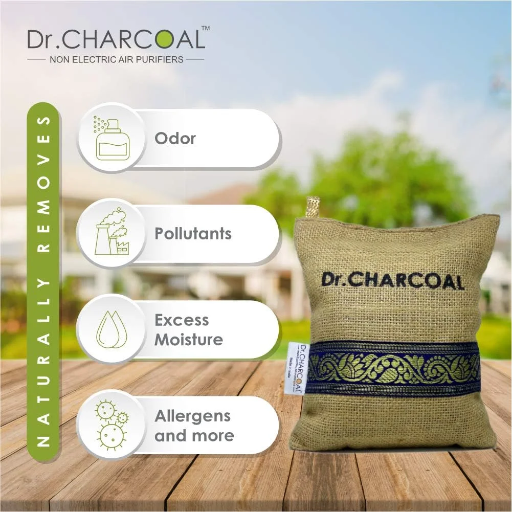 تصفیه کننده هوای غیر برقی دکتر زغال (خاکی کلاسیک) (75 گرم)