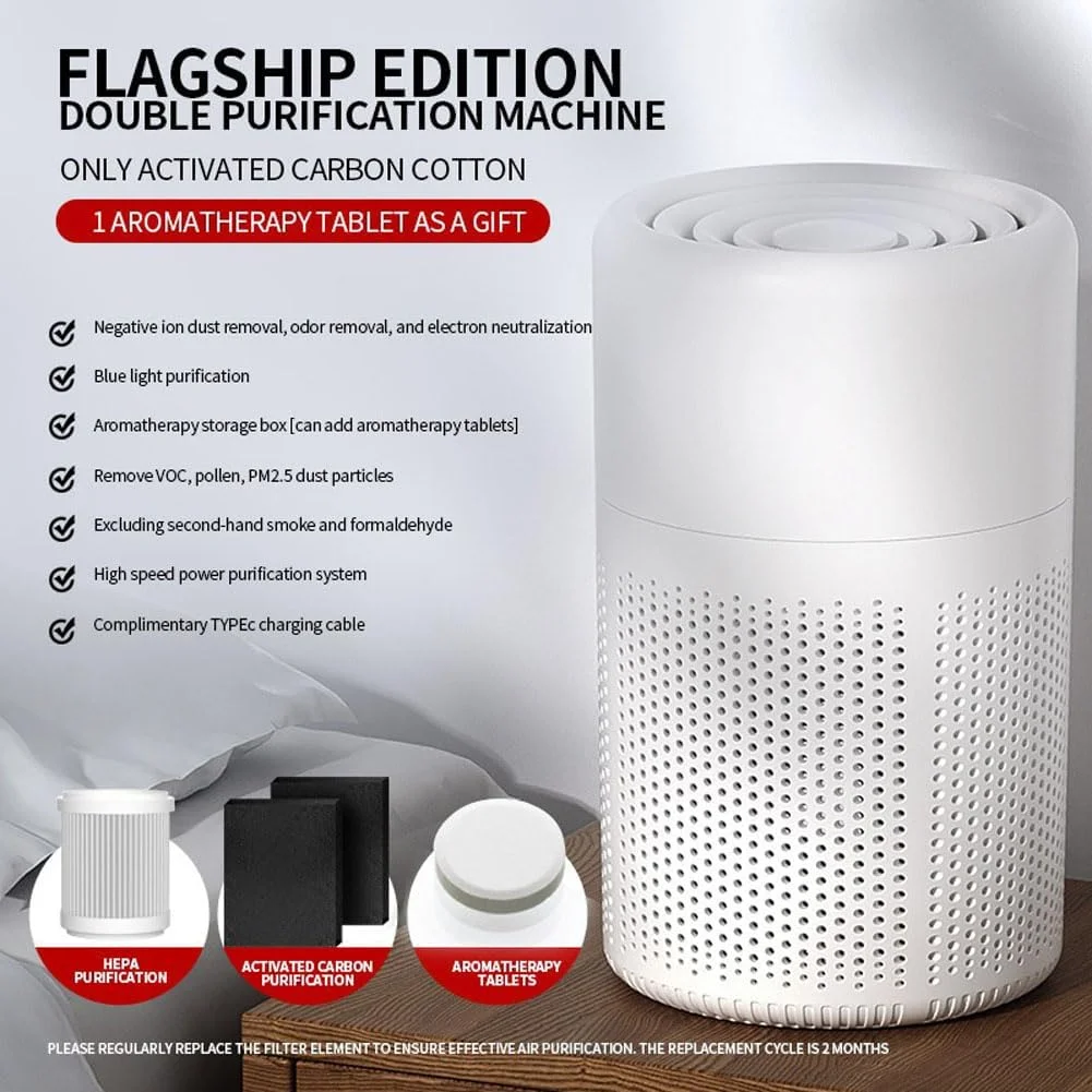 دستگاه تصفیه هوا برای اتاق خواب خانگی، حذف 99.97% گرده، آلرژی، گرد و غبار، بو، دستگاه تصفیه هوا با حالت خودکار بی صدا، ایده آل برای اتاق کودک و فضاهای کوچک دستگاه تصفیه هوا برای اتاق خواب خانگی، حذف 99.97% گرده، آلرژی، گرد و غبار، بو، دستگاه تصفیه هوا با حالت خودکار بی صدا، ایده آل برای اتاق کودک و فضاهای کوچک