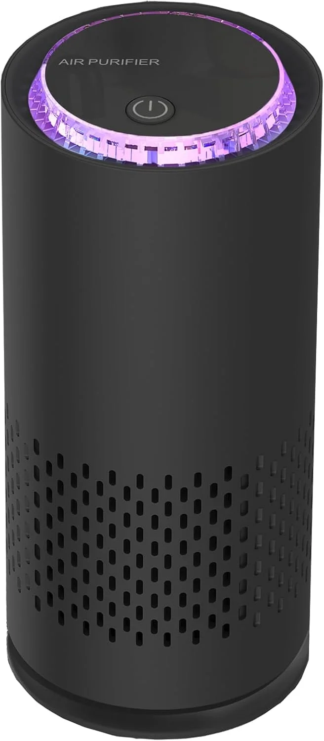 دستگاه تصفیه هوای قابل حمل خودرو VorsiPro، فیلتر هوا با چراغ خواب LED، دستگاه تصفیه هوا با شارژ USB برای اتاق خواب منزل، دستگاه تصفیه هوای کوچک مینی برای فیلتر مسافرتی هوای پاک (مشکی) دستگاه تصفیه هوای قابل حمل خودرو VorsiPro، فیلتر هوا با چراغ خواب LED، دستگاه تصفیه هوا با شارژ USB برای اتاق خواب منزل، دستگاه تصفیه هوای کوچک مینی برای فیلتر مسافرتی هوای پاک (مشکی)