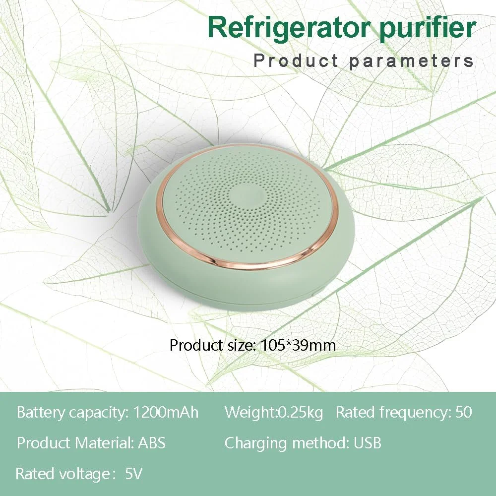 بوگیر یخچال - مینی USB قابل شارژ. از بین برنده بوی یخچال. تصفیه کننده هوای یخچال و لوازم ضروری خانگی - حفظ تازگی مواد غذایی