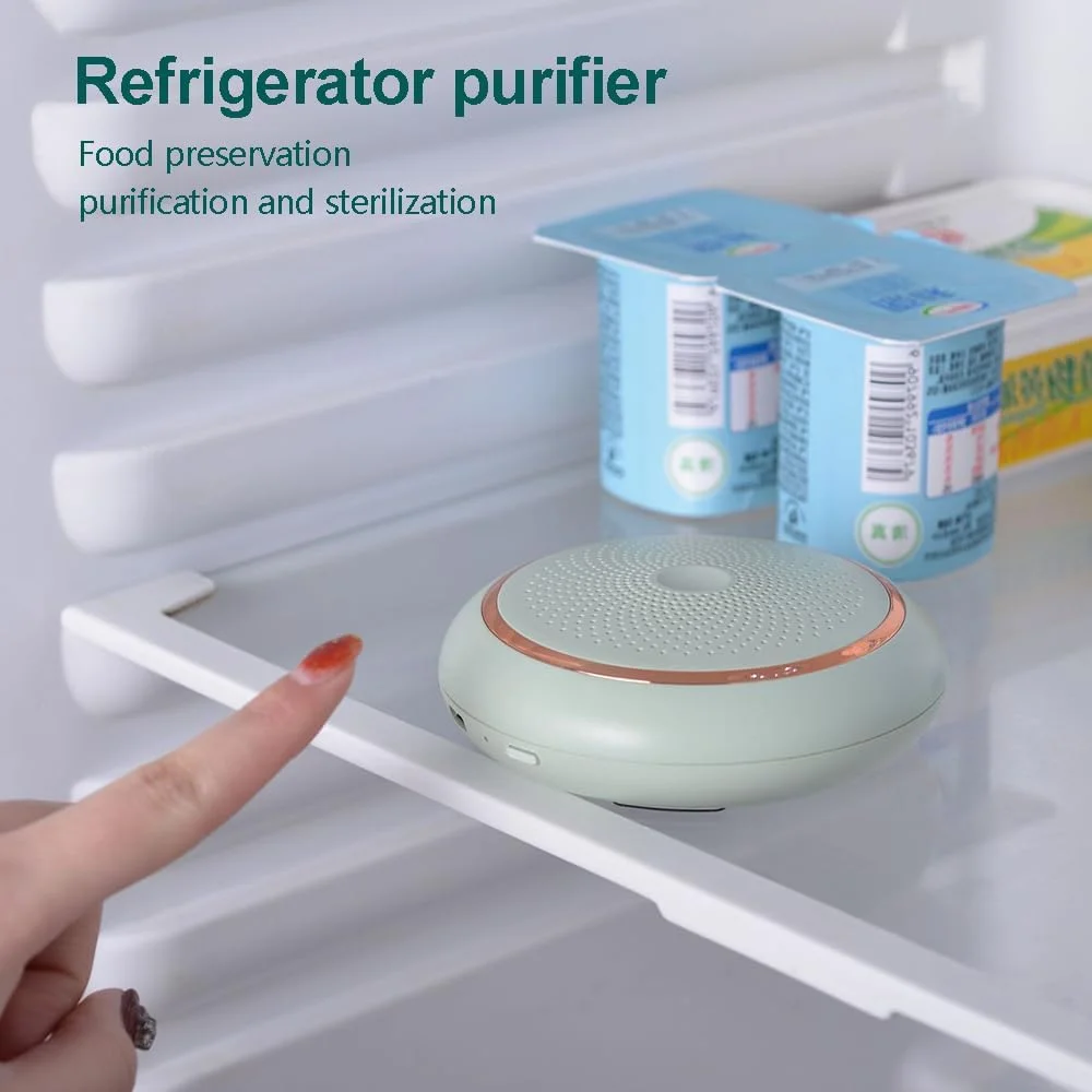 بوگیر یخچال - مینی USB قابل شارژ. از بین برنده بوی یخچال. تصفیه کننده هوای یخچال و لوازم ضروری خانگی - حفظ تازگی مواد غذایی