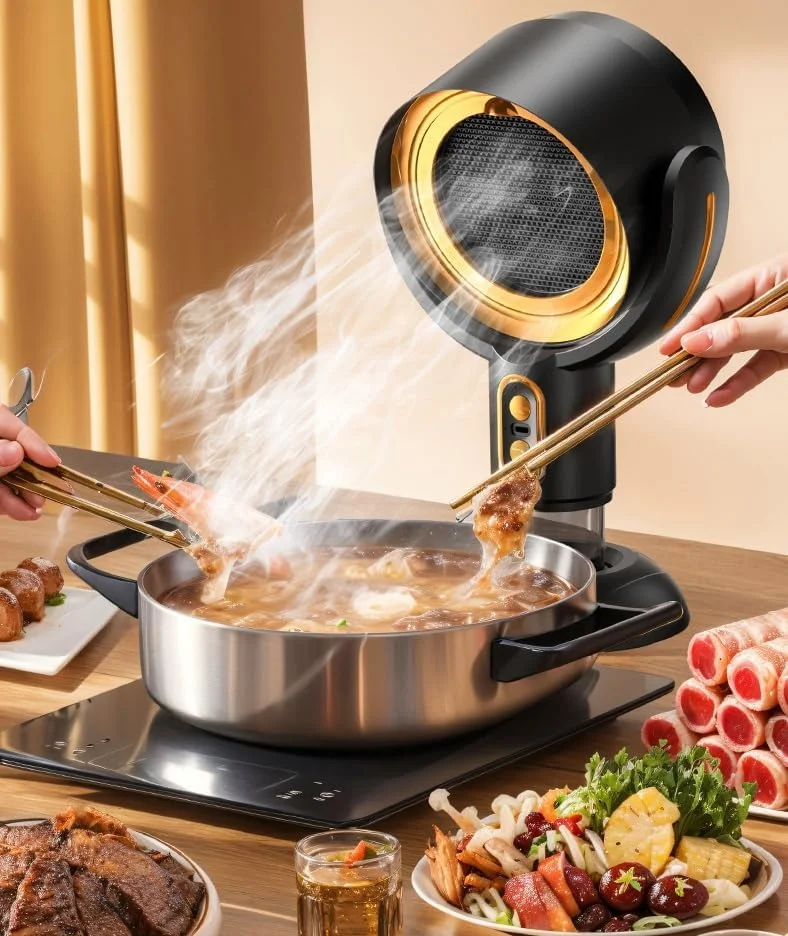 تصفیه کننده دود برای استعمال دخانیات در فضای داخلی، فن مخفی کننده دود قابل حمل، تصفیه کننده هوای رومیزی قابل حمل، فن تخلیه مینی فیلتر (قابل شارژ)