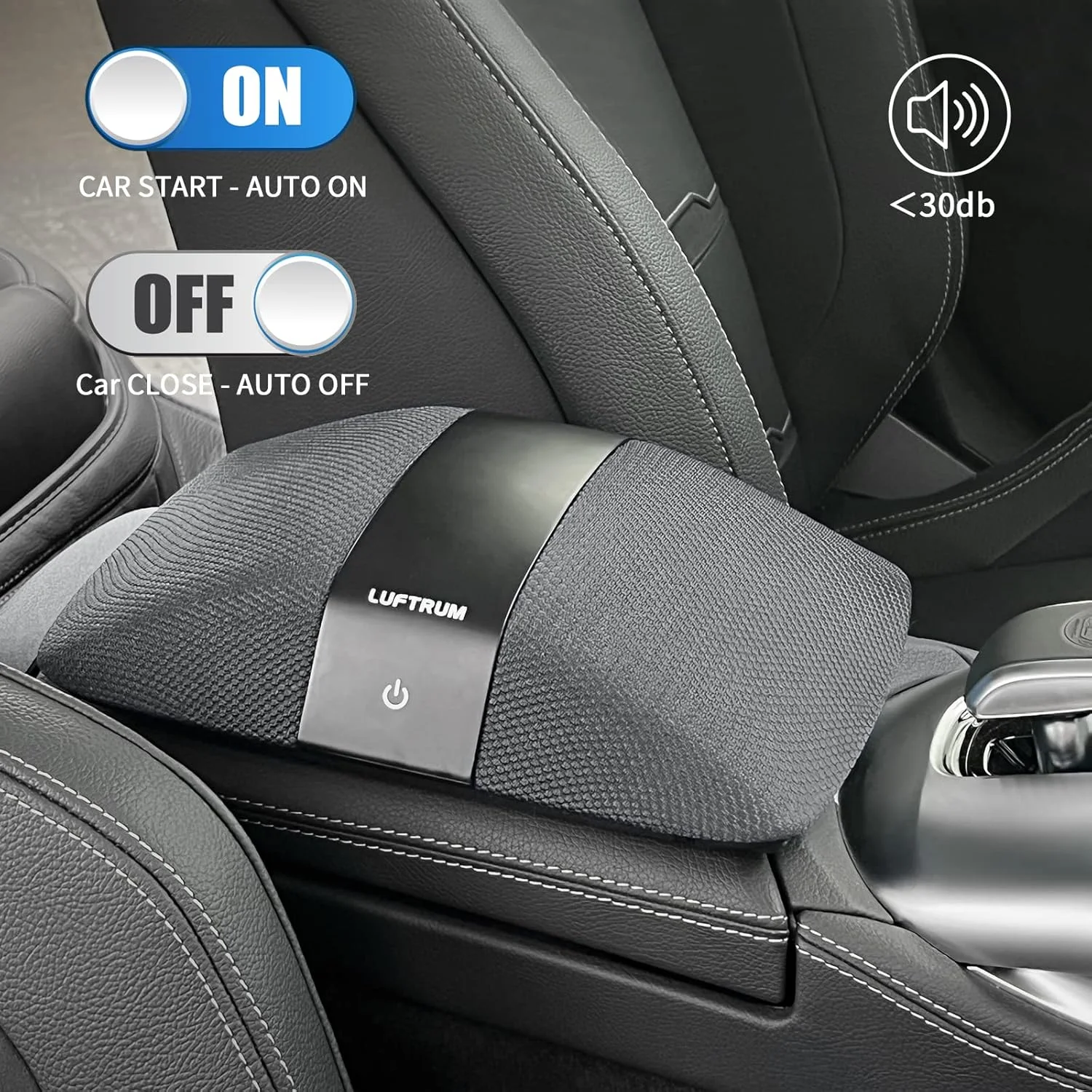 دستگاه تصفیه هوای خودرو با فیلتر HEPA H13: تصفیه کننده هوای قابل حمل خودرو برای دود اگزوز، VOC، دود، بو و باکتری، حذف 99.9٪ ذرات تا 0.1 میکرون - تصفیه کننده هوا برای اتاق خواب مسافرتی خودرو (خاکستری) دستگاه تصفیه هوای خودرو با فیلتر HEPA H13: تصفیه کننده هوای قابل حمل خودرو برای دود اگزوز، VOC، دود، بو و باکتری، حذف 99.9٪ ذرات تا 0.1 میکرون - تصفیه کننده هوا برای اتاق خواب مسافرتی خودرو (خاکستری)