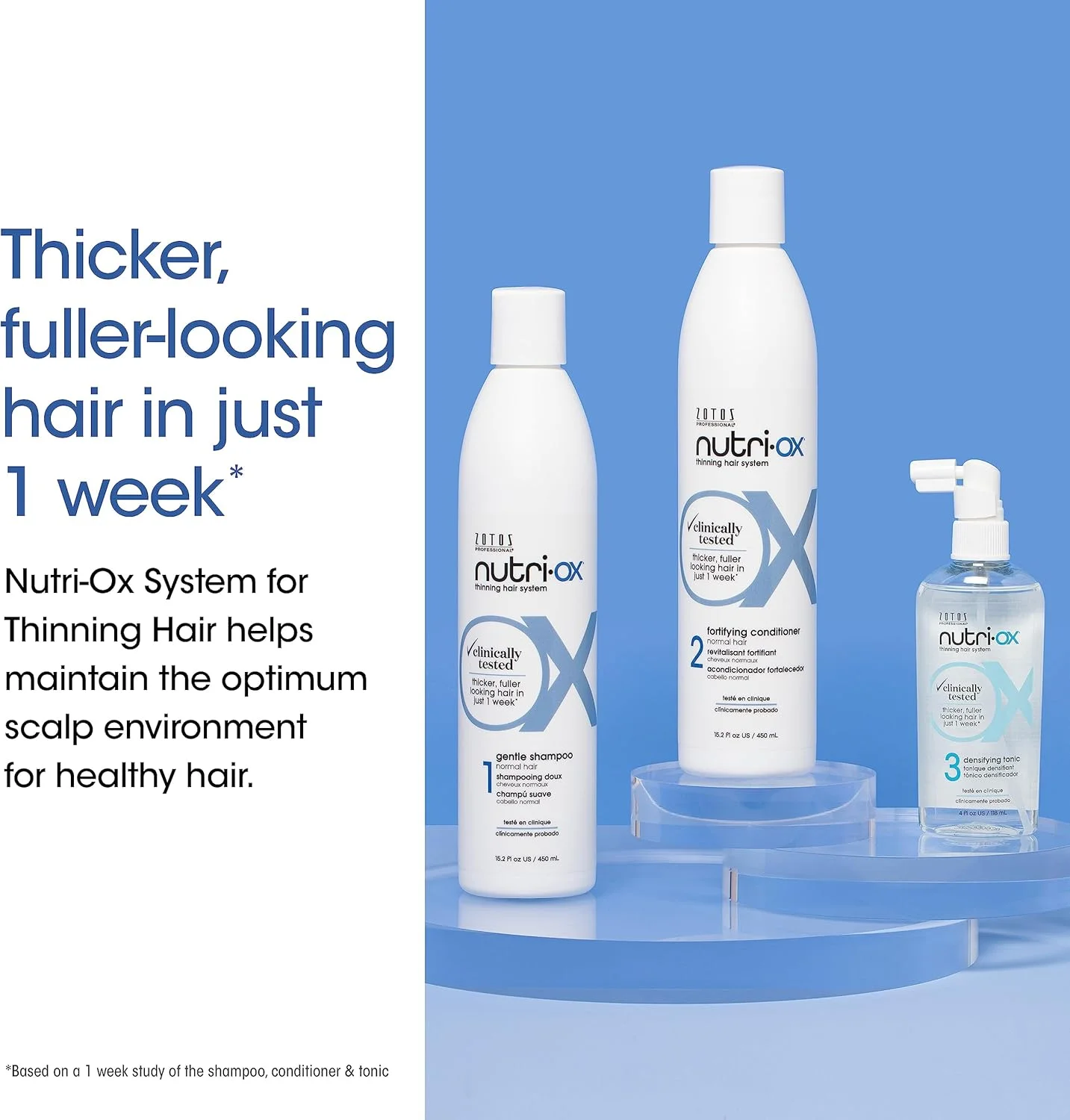 شامپو ملایم نوتری-اکس مناسب موهای نازک و معمولی | موهایی ضخیم تر و پرپشت تر | تست شده بالینی و توسط متخصص پوست | نعناع فلفلی | ایمن برای موهای رنگ شده | ۴۵۰ میلی لیتر