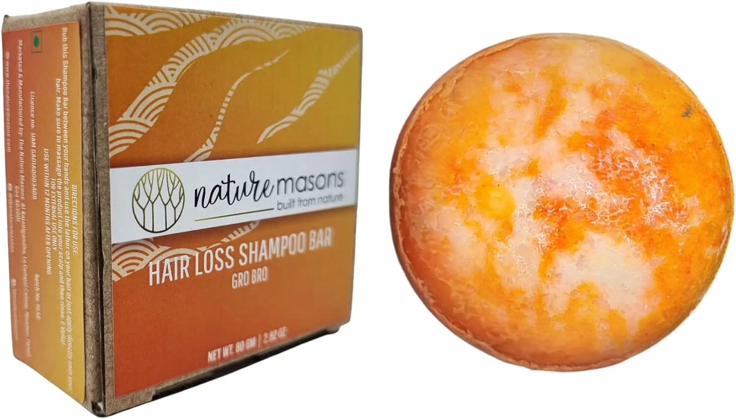 شامپو بار Nature Masons برای جلوگیری از ریزش مو (بسته پر کننده)