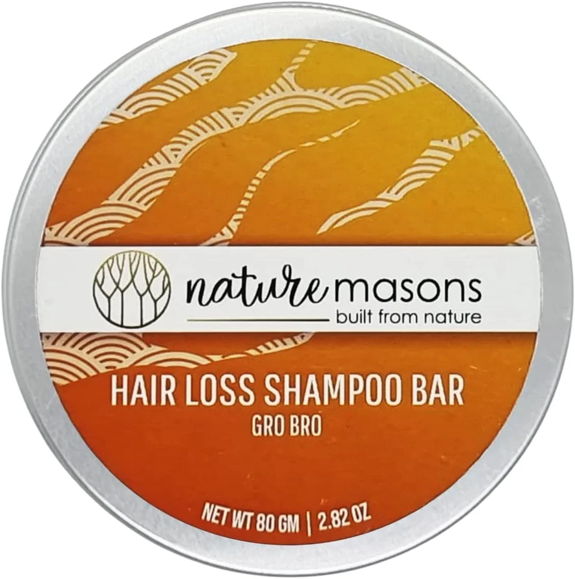 شامپو بار Nature Masons برای جلوگیری از ریزش مو (شامپو بدون سولفات و پارابن / برای موهای خشک و وز) قوطی 80 گرمی