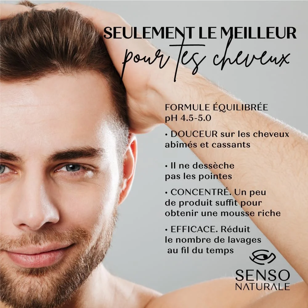 شامپو و نرم کننده جامد 2 در 1 Senso Naturale، محرک و ضد ریزش برای موهای ضعیف، محرک رشد و ضد نازک شدن، 100% طبیعی و ارگانیک، PH 4.5-5.5 شامپو و نرم کننده جامد 2 در 1 Senso Naturale، محرک و ضد ریزش برای موهای ضعیف، محرک رشد و ضد نازک شدن، 100% طبیعی و ارگانیک، PH 4.5-5.5