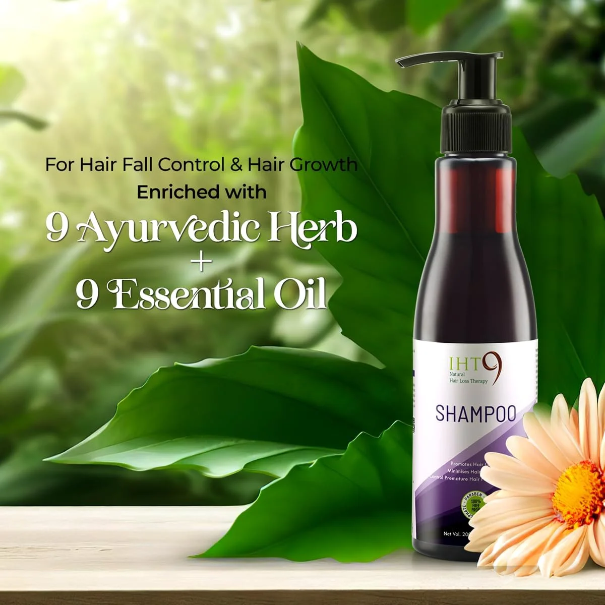 شامپو ضد ریزش مو Lass Naturals IHT 9