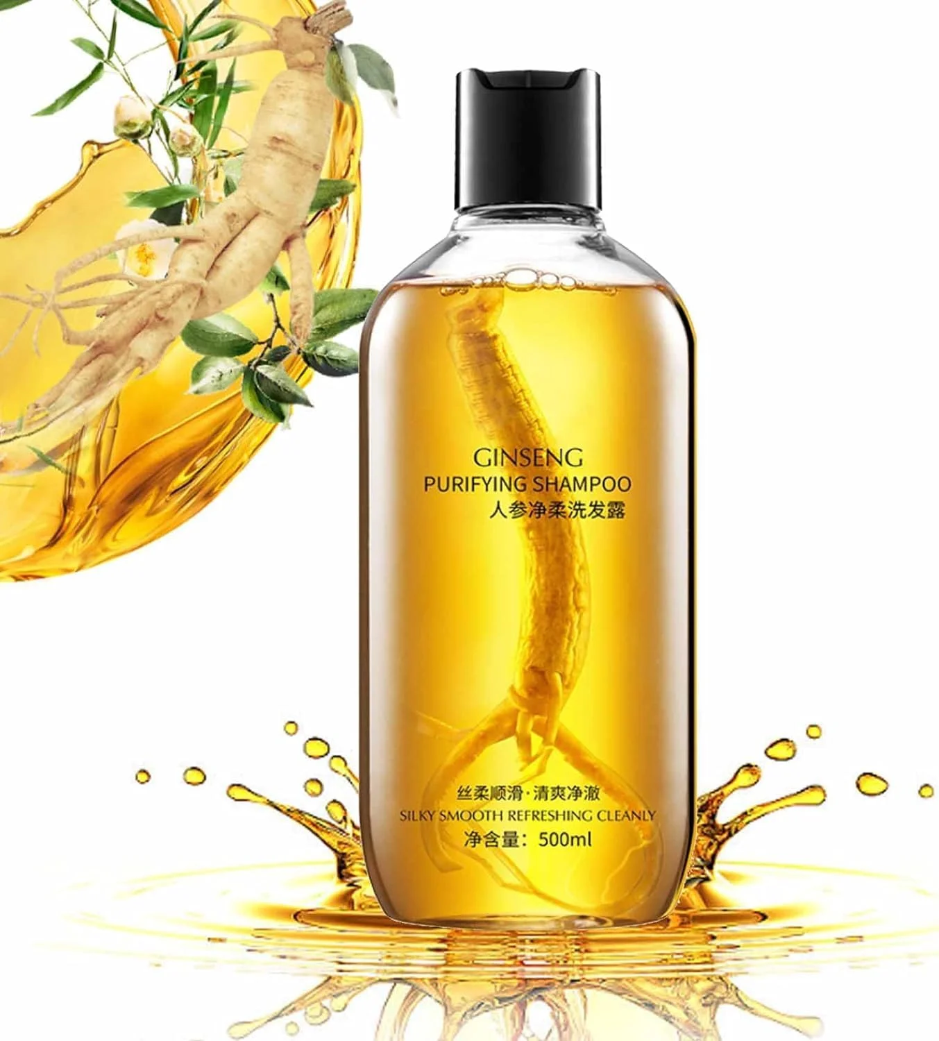 شامپو مغذی ریشه حاوی عصاره جینسینگ JANGOU، شامپو جینسینگ 8 دقیقه ای، شامپو ضد ریزش مو، شامپو 500 میلی لیتری ضد ریزش و تقویت کننده مو، شامپو مغذی و مرطوب کننده (2 عدد)
