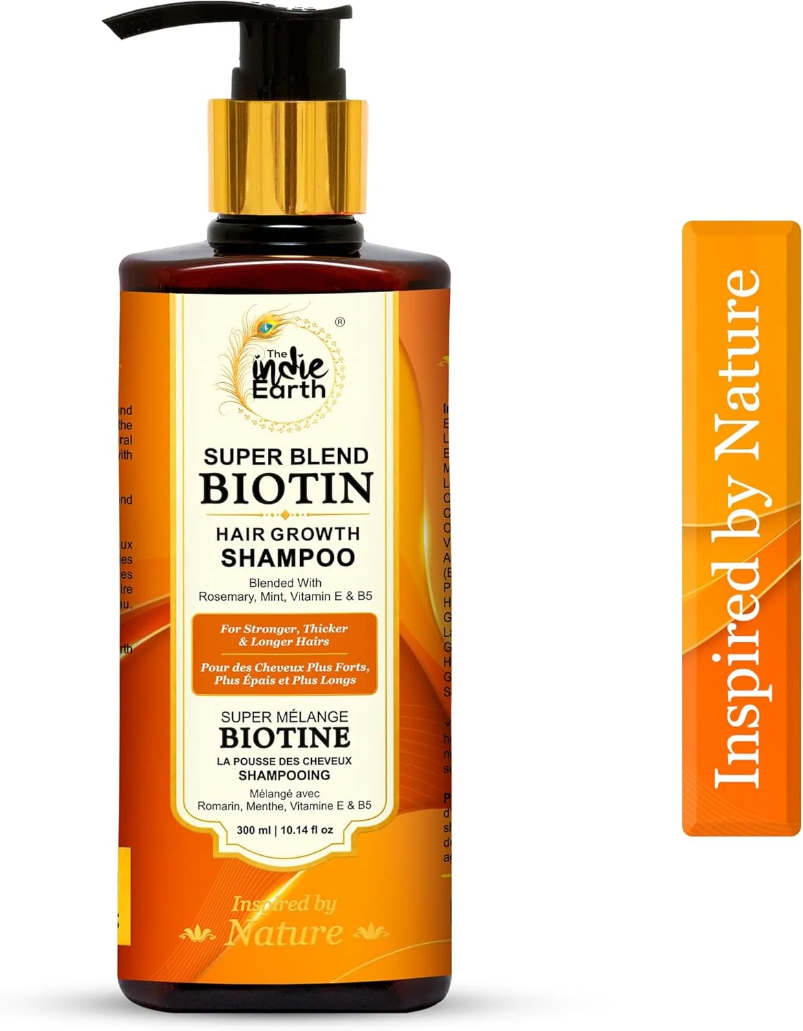 شامپو مو رزماری نعناع و بیوتین ایندی اِرث برای موهای قوی تر، ضخیم تر و بلندتر حاوی رزماری، نعناع، ویتامین E و B5 | شامپو رشد مو برای موهای سالم، بدون SLS، SLES و پارابن شامپو مو رزماری نعناع و بیوتین ایندی اِرث برای موهای قوی تر، ضخیم تر و بلندتر حاوی رزماری، نعناع، ویتامین E و B5 | شامپو رشد مو برای موهای سالم، بدون SLS، SLES و پارابن