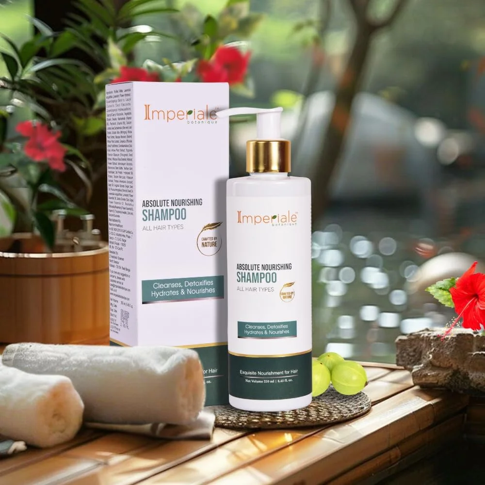 شامپو مغذی مو امپریال بوتانیک | دارای تاییدیه FDA | حاوی برینگراج، رزماری و پروتئین ابریشم | برای موهای ضخیم تر و قوی تر | احیا کننده شادابی، تقویت کننده رشد مو | افزایش درخشندگی | مناسب برای انواع مو شامپو مغذی مو امپریال بوتانیک | دارای تاییدیه FDA | حاوی برینگراج، رزماری و پروتئین ابریشم | برای موهای ضخیم تر و قوی تر | احیا کننده شادابی، تقویت کننده رشد مو | افزایش درخشندگی | مناسب برای انواع مو
