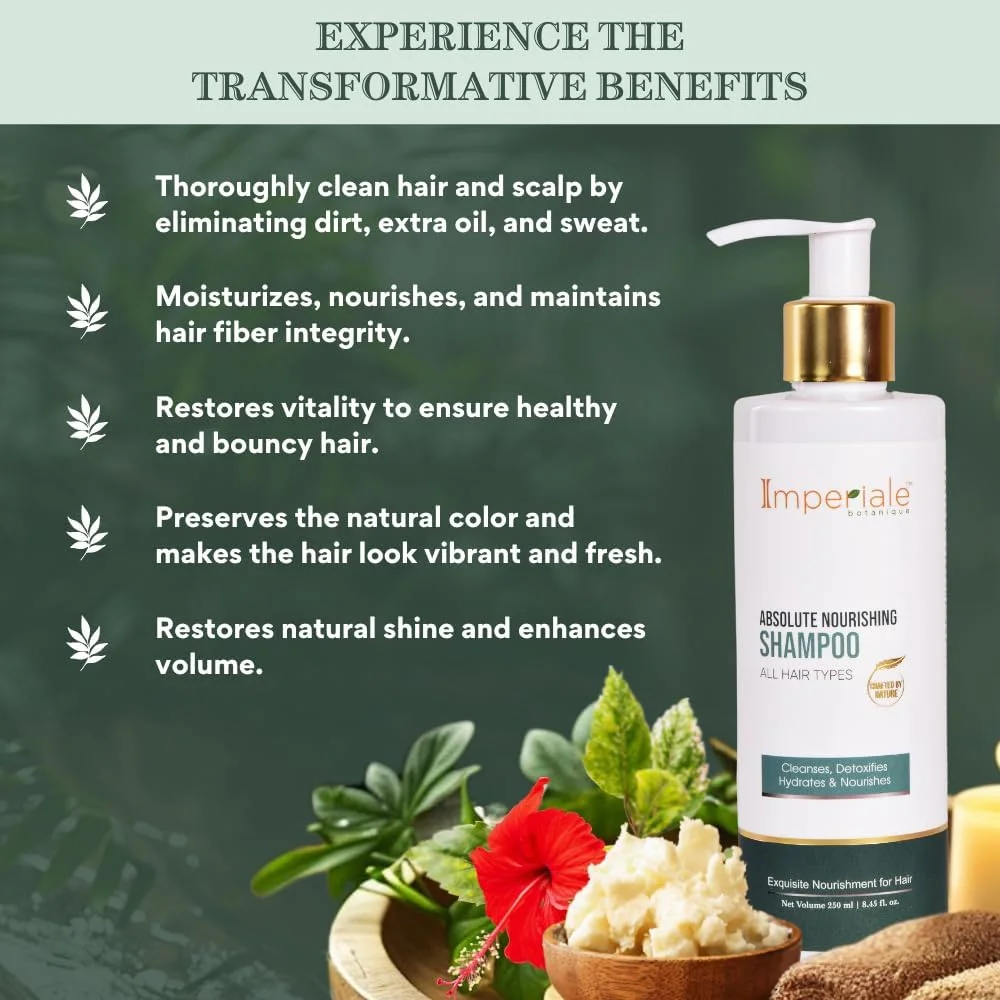 شامپو مغذی مو امپریال بوتانیک | دارای تاییدیه FDA | حاوی برینگراج، رزماری و پروتئین ابریشم | برای موهای ضخیم تر و قوی تر | احیا کننده شادابی، تقویت کننده رشد مو | افزایش درخشندگی | مناسب برای انواع مو شامپو مغذی مو امپریال بوتانیک | دارای تاییدیه FDA | حاوی برینگراج، رزماری و پروتئین ابریشم | برای موهای ضخیم تر و قوی تر | احیا کننده شادابی، تقویت کننده رشد مو | افزایش درخشندگی | مناسب برای انواع مو