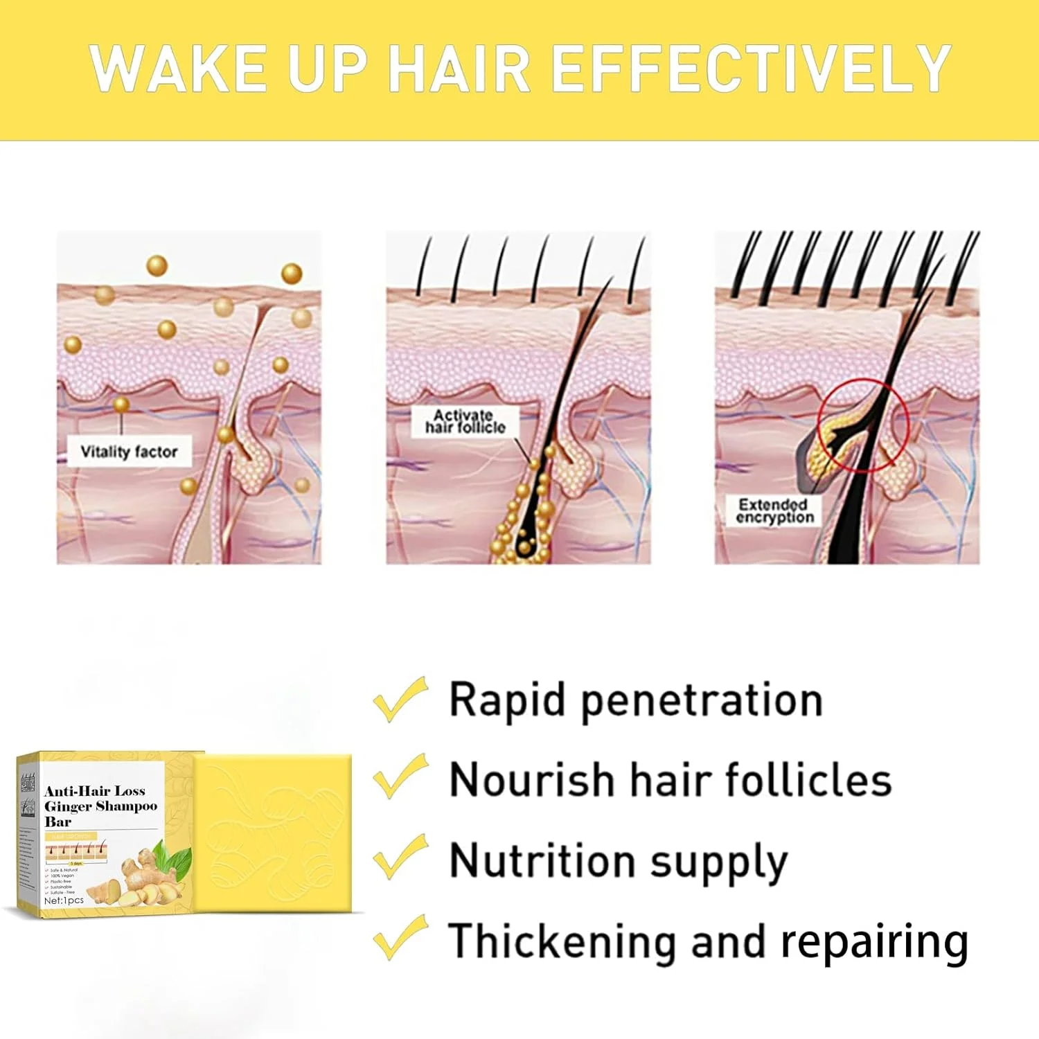 شامپو بار زنجبیلی برای رشد مجدد مو - مراقبت از مو با زنجبیل - شامپو برای موهای چرب - ضد ریزش مو، تحریک کننده، احیا کننده مواد مغذی - ترمیم فولیکول ها، کاهش شکستگی و وز شدن مو - ضخیم کننده و تقویت کننده درمان ریشه شامپو بار زنجبیلی برای رشد مجدد مو - مراقبت از مو با زنجبیل - شامپو برای موهای چرب - ضد ریزش مو، تحریک کننده، احیا کننده مواد مغذی - ترمیم فولیکول ها، کاهش شکستگی و وز شدن مو - ضخیم کننده و تقویت کننده درمان ریشه