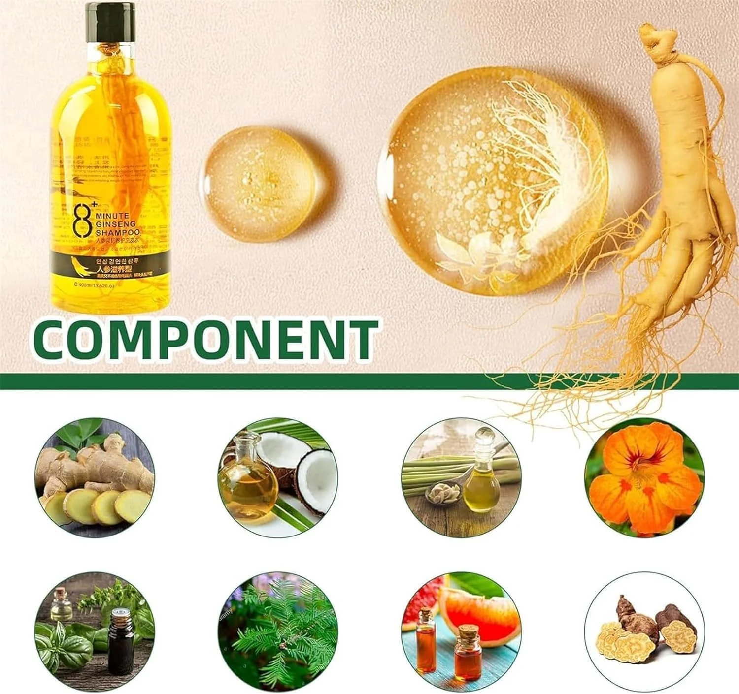 شامپو مغذی ریشه حاوی عصاره جینسینگ، شامپو جینسینگ 8 دقیقه ای، شامپو جینسینگ، شامپو ضد ریزش مو برای آقایان و بانوان شامپو مغذی ریشه حاوی عصاره جینسینگ، شامپو جینسینگ 8 دقیقه ای، شامپو جینسینگ، شامپو ضد ریزش مو برای آقایان و بانوان
