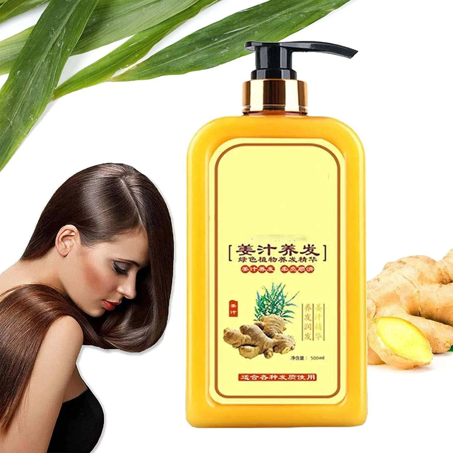 شامپو زنجبیل فوری رشد مجدد مو Ginaday، شامپو زنجبیل برای رشد مو، شامپو مراقبت از مو زنجبیل، شامپو ضد ریزش مو برای موهای نازک و ریزش مو (1 عدد)