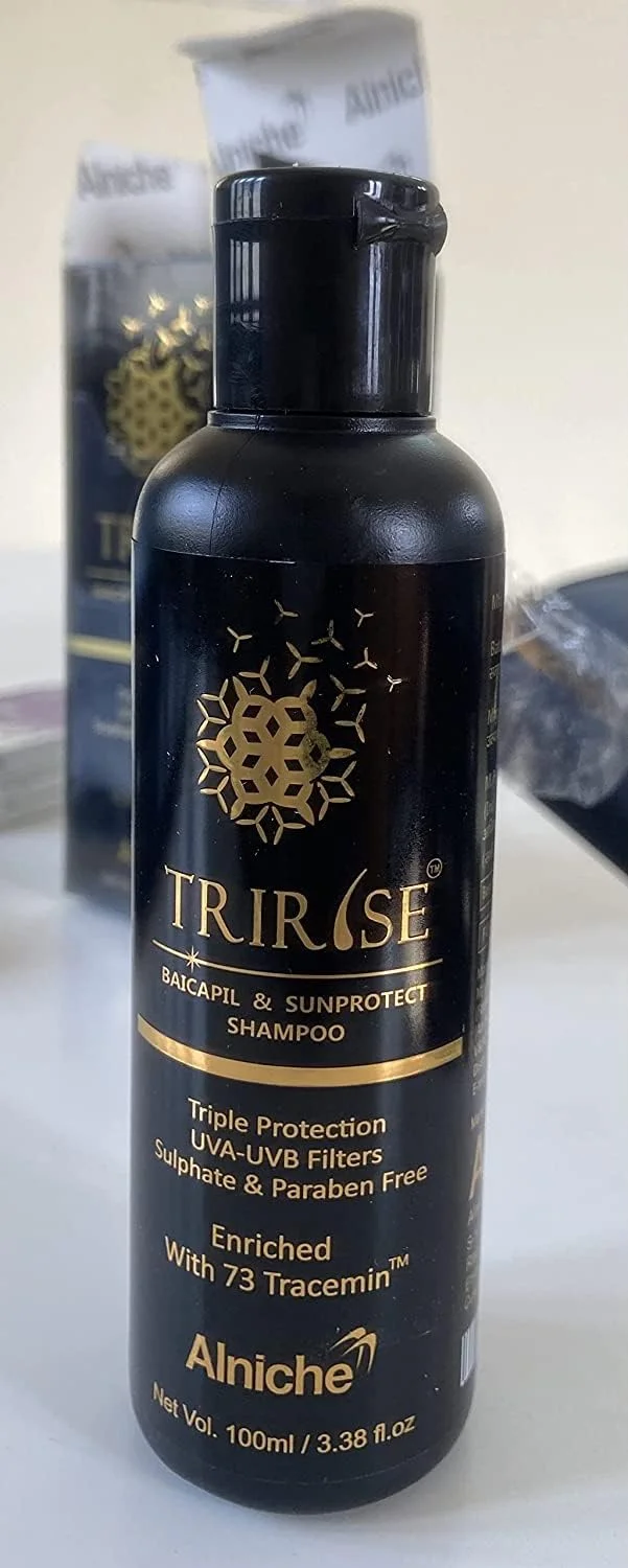 شامپو موی Fashion Kreza Alniche Tririse حاوی Baicapil و محافظت کننده در برابر آفتاب، مناسب برای انواع مو، شامپو موی سالم برای آقایان و بانوان (100 میلی لیتر)