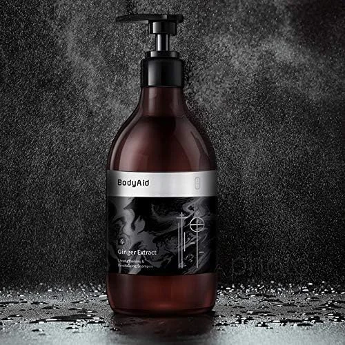 شامپو تقویت کننده و احیا کننده عصاره زنجبیل، شامپو تقویت کننده ریشه مو و کنترل کننده چربی، ضد ریزش مو، 300 میلی لیتر.