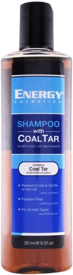 شامپو ضد شوره مو حاوی قطران زغال سنگ Energy Cosmetics | فاقد پارابن | مناسب انواع مو | مراقبت از پوست سر و کنترل شوره سر | ملایم و موثر | 251 میلی لیتر شامپو ضد شوره مو حاوی قطران زغال سنگ Energy Cosmetics | فاقد پارابن | مناسب انواع مو | مراقبت از پوست سر و کنترل شوره سر | ملایم و موثر | 251 میلی لیتر