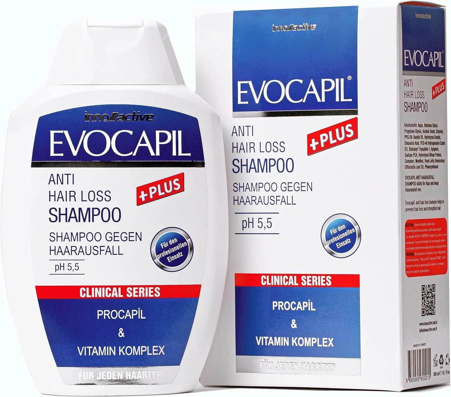 شامپو ضد ریزش مو Evocapil Plus با پروکاپیل و ویتامین ها 300 میلی لیتر شامپو ضد ریزش مو Evocapil Plus با پروکاپیل و ویتامین ها 300 میلی لیتر