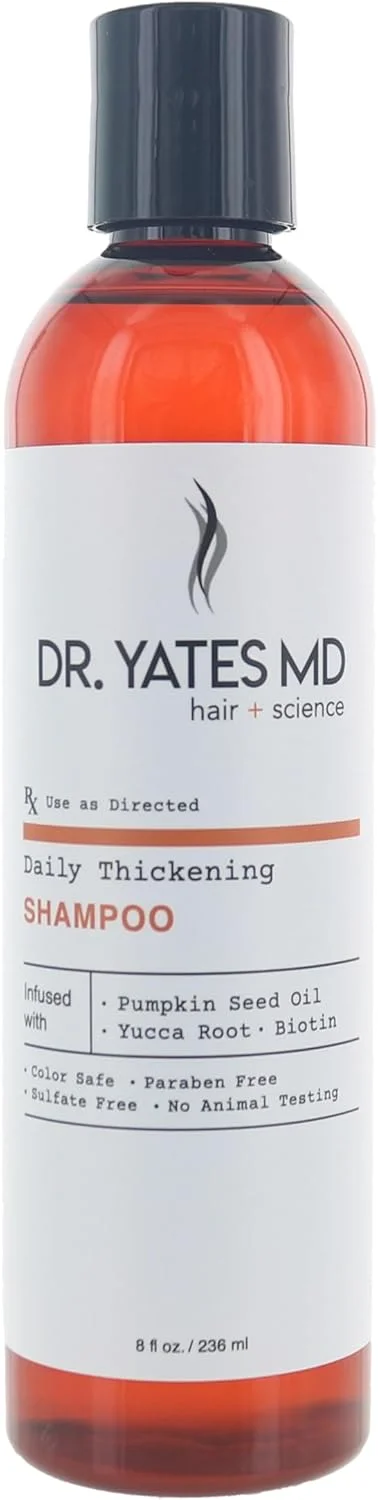 شامپو ضخیم کننده مو دکتر یتس MD hair + science، افزایش حجم و کمک به جلوگیری از ریزش مو، برای آقایان و بانوان (240 میلی لیتر) شامپو ضخیم کننده مو دکتر یتس MD hair + science، افزایش حجم و کمک به جلوگیری از ریزش مو، برای آقایان و بانوان (240 میلی لیتر)