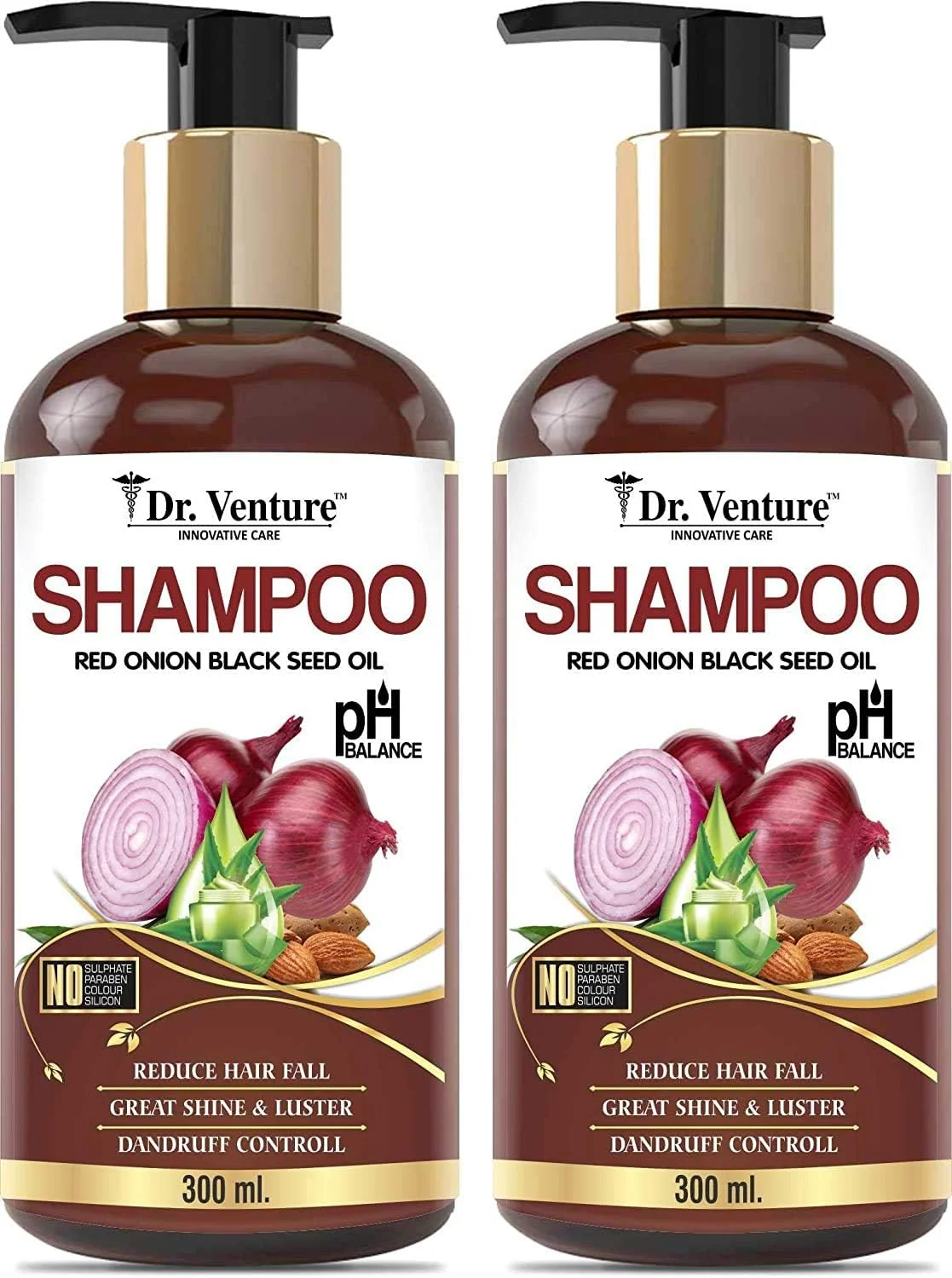 شامپو روغن پیاز قرمز و دانه سیاه دکتر ونچر برای رشد و تقویت مو و کنترل شوره سر، 300 میلی لیتر (بسته 2 عددی)، بدون پارابن، سولفات، رنگ و سیلیکون، مناسب برای خانم ها و آقایان شامپو روغن پیاز قرمز و دانه سیاه دکتر ونچر برای رشد و تقویت مو و کنترل شوره سر، 300 میلی لیتر (بسته 2 عددی)، بدون پارابن، سولفات، رنگ و سیلیکون، مناسب برای خانم ها و آقایان