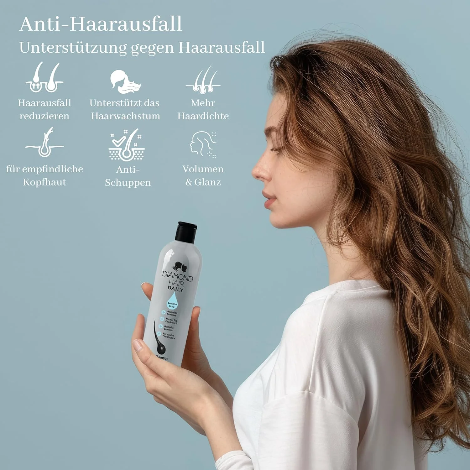 شامپو روزانه موی سر حساس Diamond Hair شامپو روزانه موی سر حساس Diamond Hair