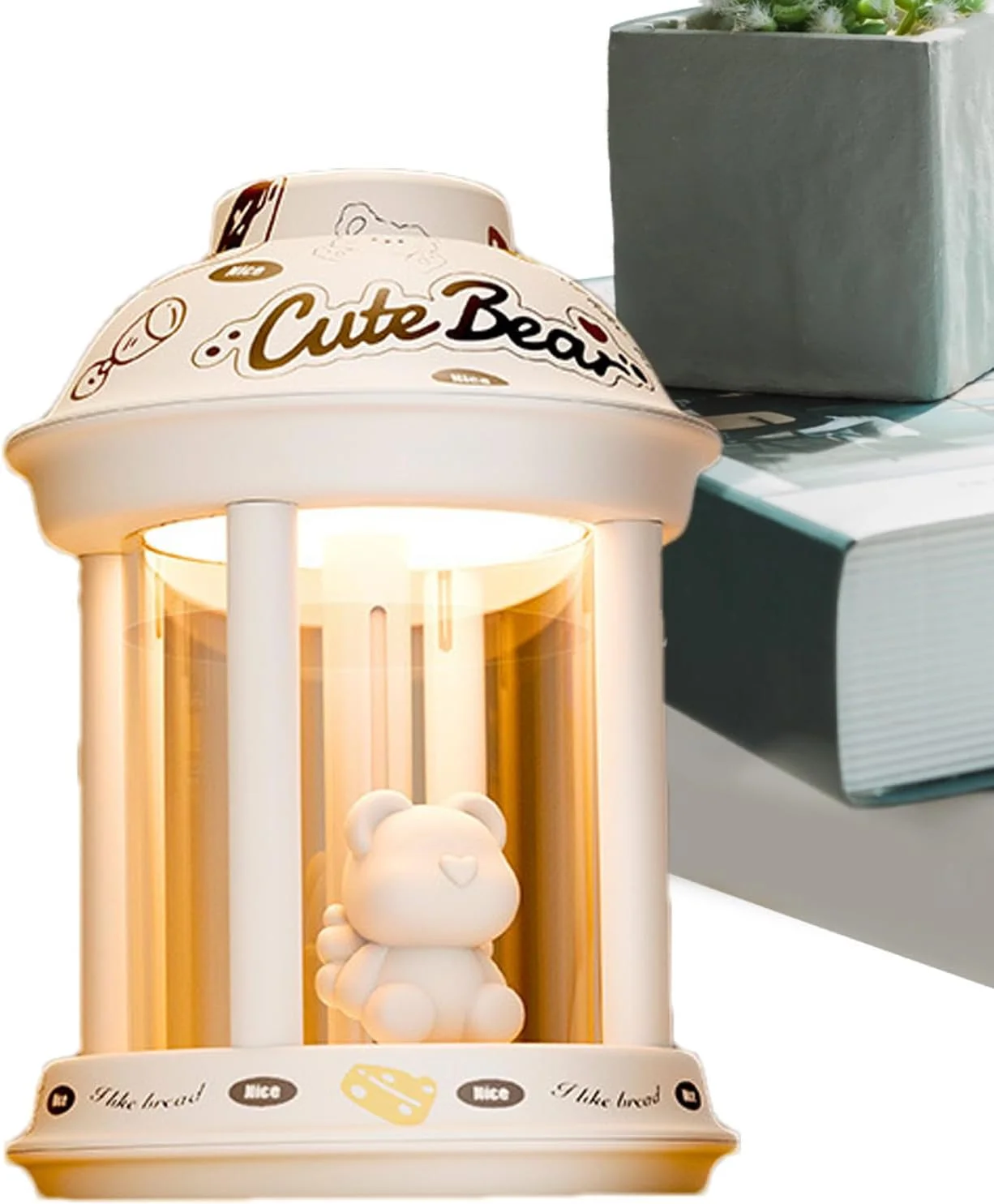 دستگاه های رطوبت ساز مه سرد | تجهیزات رطوبت ساز 350 میلی لیتری با تایمر - رطوبت ساز مه خانگی - برای مسافران، دانشجویان، خوابگاه، اتاق کودک، اتاق نشیمن، میز، پاتختی، فضای مدیتیشن