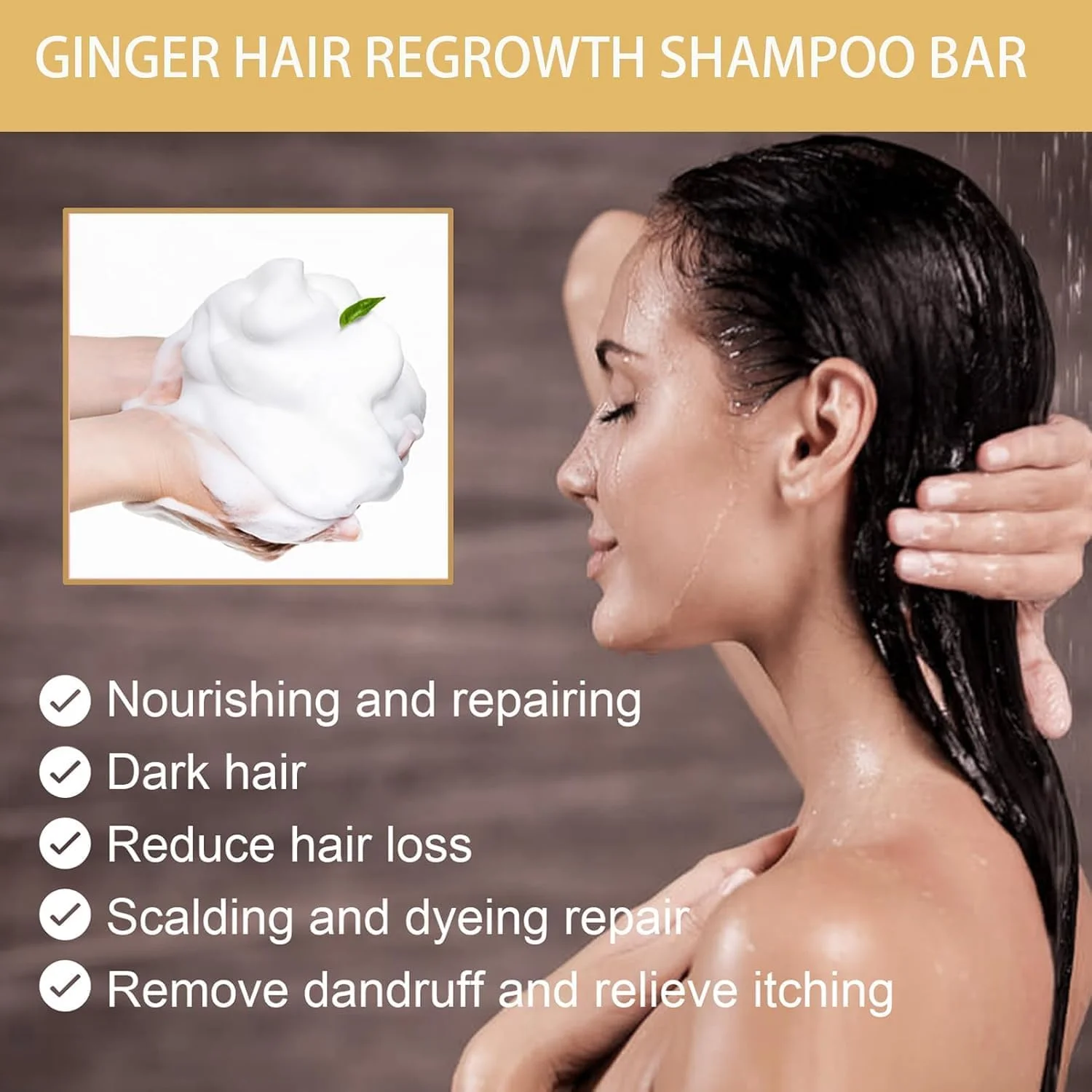 صابون شامپو زنجبیل آزونی - صابون طبیعی زنجبیل برای رشد مو، ضد وز، تغذیه عمیق، کمک به جلوگیری از ریزش مو برای آقایان و بانوان صابون شامپو زنجبیل آزونی - صابون طبیعی زنجبیل برای رشد مو، ضد وز، تغذیه عمیق، کمک به جلوگیری از ریزش مو برای آقایان و بانوان