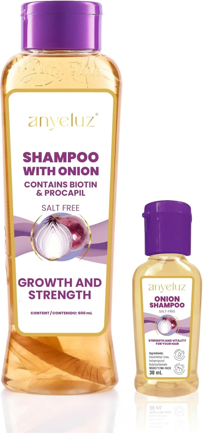 کیت دوتایی شامپو پیاز آنی لوز + سایز مسافرتی کوچک | تقویت رشد مو | پاک کننده و کاهش دهنده چربی | مناسب برای انواع مو | عصاره های طبیعی