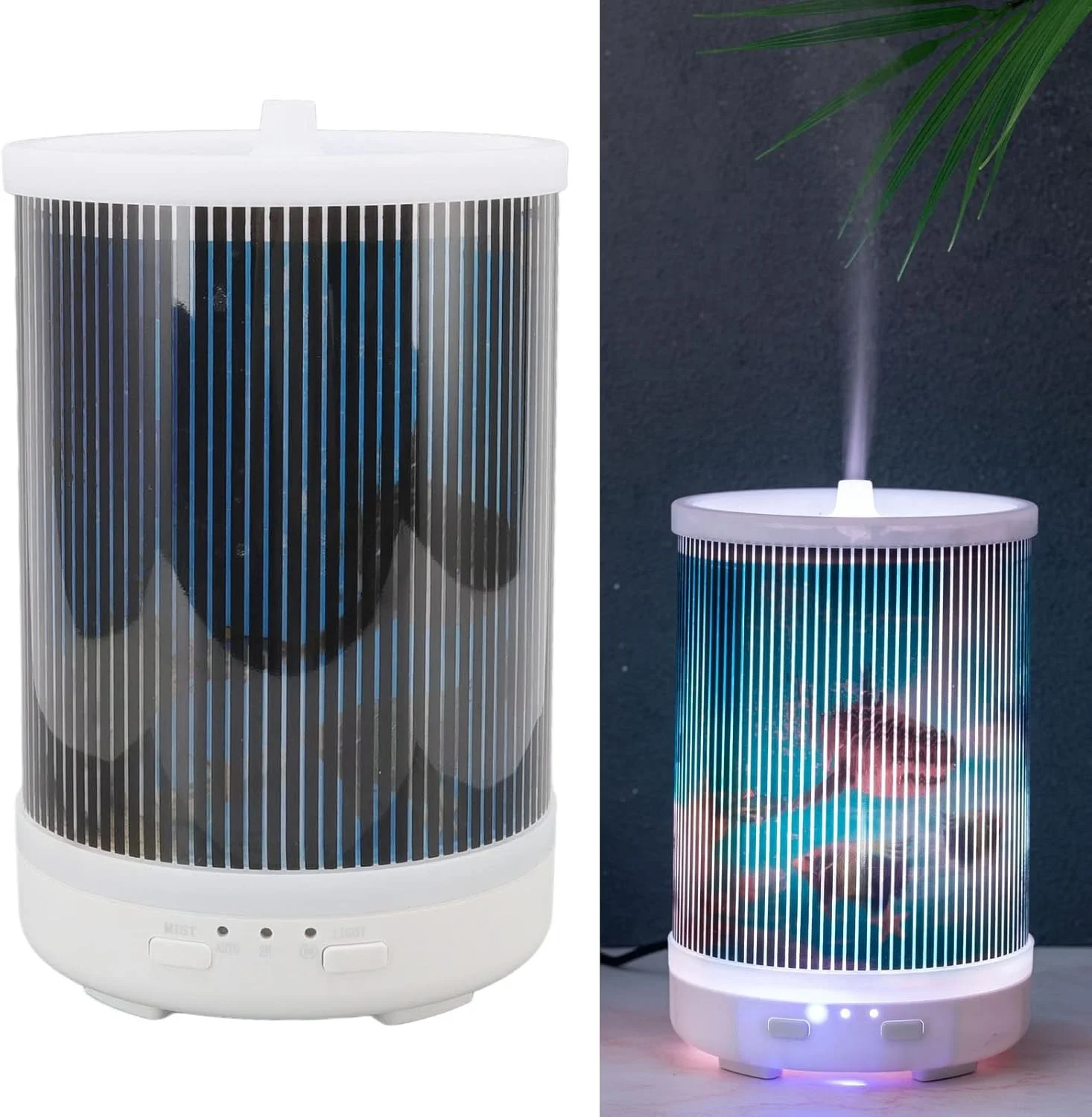 دستگاه بخور آروماتراپی 250 میلی لیتری با صدای کم و پخش کننده اسانس روغنی با نور LED پویا برای استفاده در منزل (پلاگین UK) دستگاه بخور آروماتراپی 250 میلی لیتری با صدای کم و پخش کننده اسانس روغنی با نور LED پویا برای استفاده در منزل (پلاگین UK)