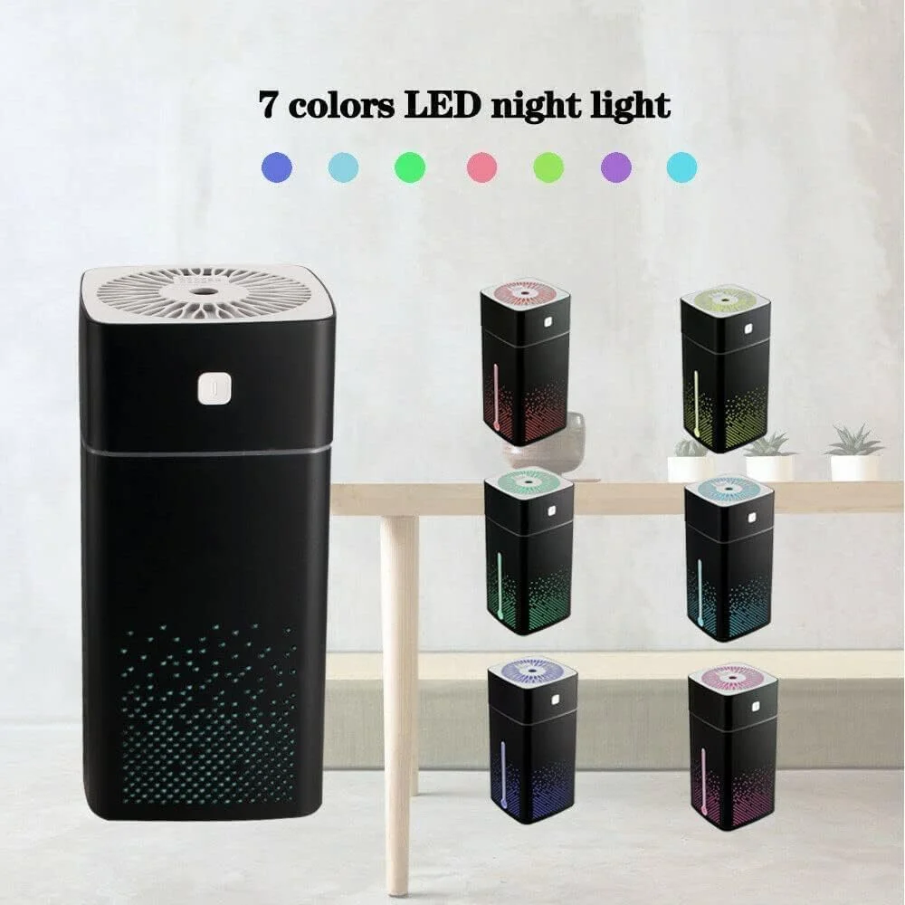 دستگاه بخور سرد آپوتوئه، 1000 میلی لیتر، با منبع تغذیه USB و نور LED 7 رنگ، دستگاه بخور کوچک قابل حمل برای اتاق خواب، دفتر، ماشین و مسافرت دستگاه بخور سرد آپوتوئه، 1000 میلی لیتر، با منبع تغذیه USB و نور LED 7 رنگ، دستگاه بخور کوچک قابل حمل برای اتاق خواب، دفتر، ماشین و مسافرت