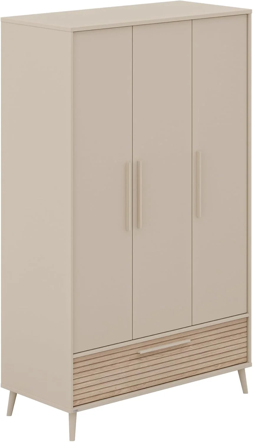 کمد لباس PAIDI - واحد ذخیره سازی جادار با ساختار چوبی مستحکم، قفسه های قابل تنظیم و لبه های ایمن برای کودکان برای خانه های مدرن (مدل - EEFJE)