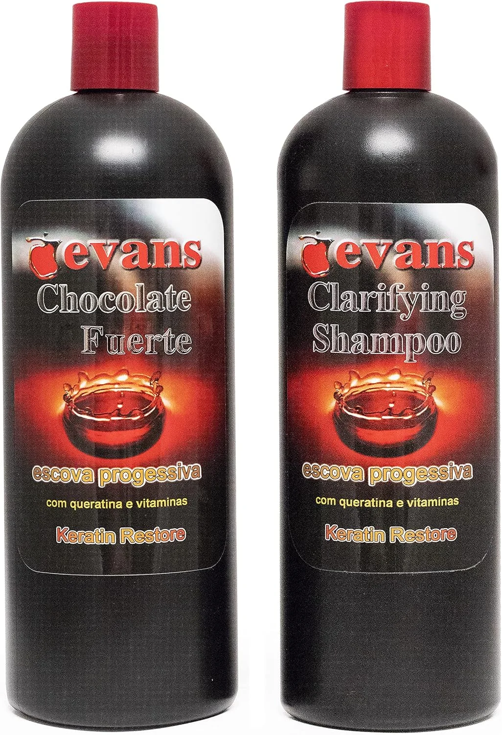 مجموعه ترکیبی YSSER evans، درمان صاف کننده مو با کراتین برزیلی - قوی 946 میلی لیتر + شامپو پاک کننده 946 میلی لیتر